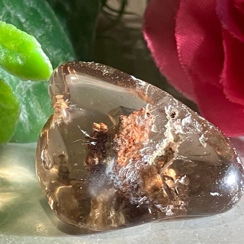 ガーデン スモーキークォーツ マスタークリスタル 虹入り 水晶