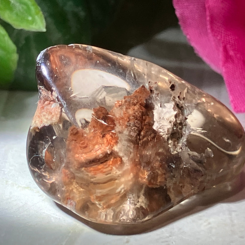 ガーデン スモーキークォーツ マスタークリスタル 虹入り 水晶
