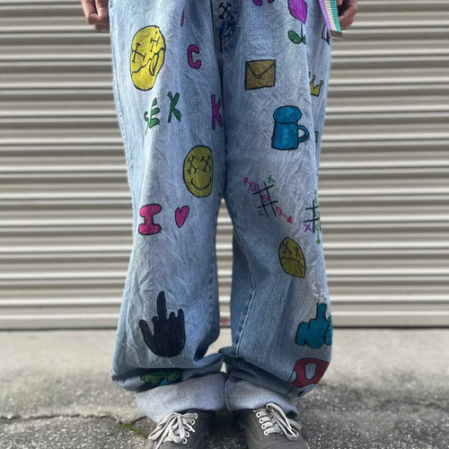 Dickiesリメイクパンツ（古着） original】Dickies ディッキーズ 874 リメイクワークパンツ