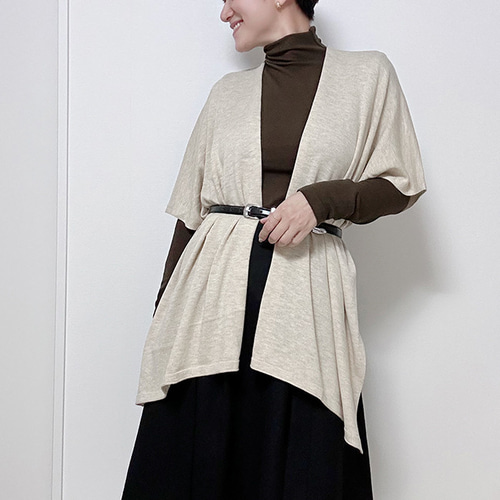 美品♡ MSGM ポンチョ ケープ ブラック フリル ウール 40 中華風ポンチョ × ブラック | Jmei