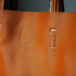 本革  縦型ショルダートートバッグ A4 サブバッグ 書類バッグ 通勤通学 縦長 薄マチ レッスンバッグ B-356 18枚目の画像