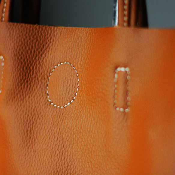 本革  縦型ショルダートートバッグ A4 サブバッグ 書類バッグ 通勤通学 縦長 薄マチ レッスンバッグ B-356 18枚目の画像