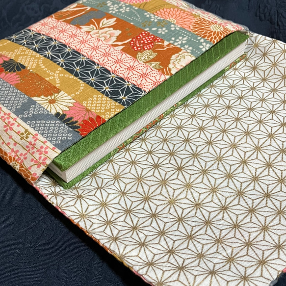 福袋 セール ストライプ菊和柄黄＊御朱印帳入れ その他ケース hrk ノート・メモ帳