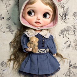 ❤️ブライスアウトフィット❤️　3点可愛いお洋服セット ブライスアウトフィット ねこちゃん3点セット ブライス洋服