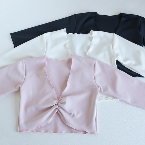 バレエトップス] ウォームアップ バレエ トップス 七分袖 バレエ