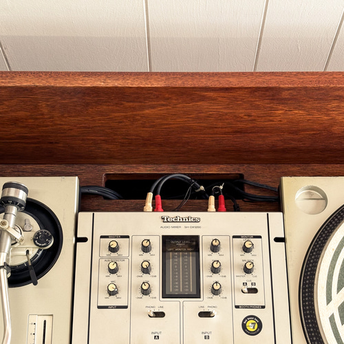 VINTAGE RECORD BOOTH サイズ変更可 レコード 本棚 ビンテージ ミッド