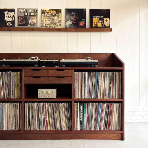 VINTAGE RECORD BOOTH サイズ変更可 レコード 本棚 ビンテージ