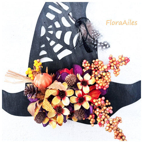 お急ぎ対応！魔女の帽子♪壁飾り、ハロウィンに飾って欲しい、プレート