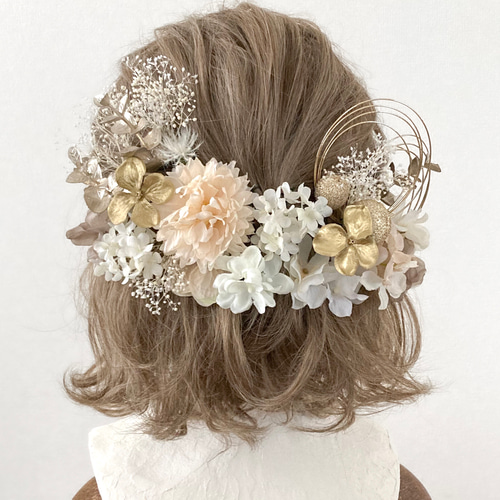 送料無料】成人式や卒業式、結婚式におすすめの髪飾りです【金箔付