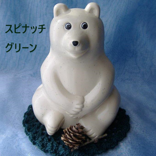 しろくま貯金箱♡マット ミントグリーン他 座布団 花瓶敷 その他
