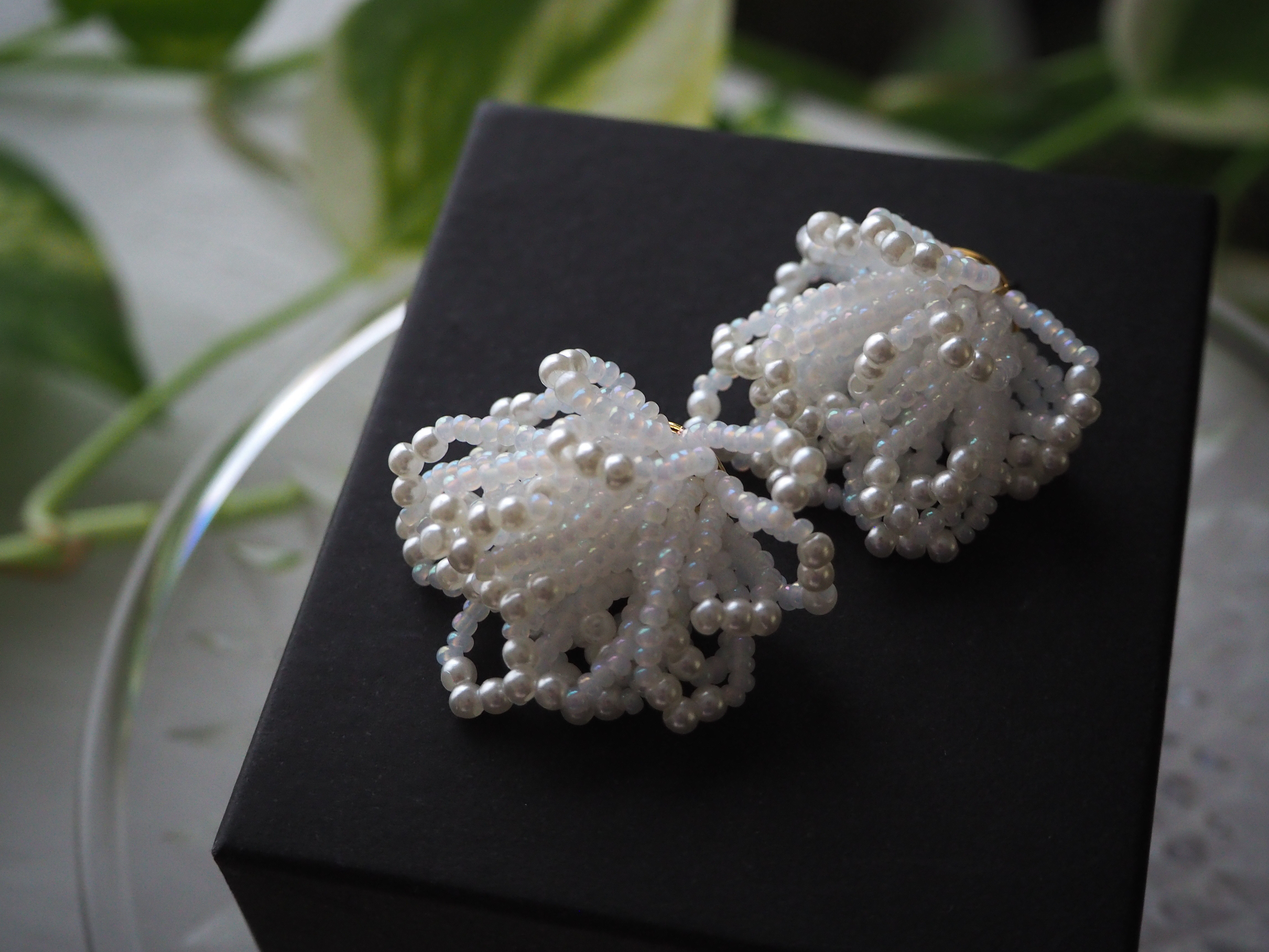 374 パールシャワー ゴールド ハンドメイド ピアス イヤリング 入学式