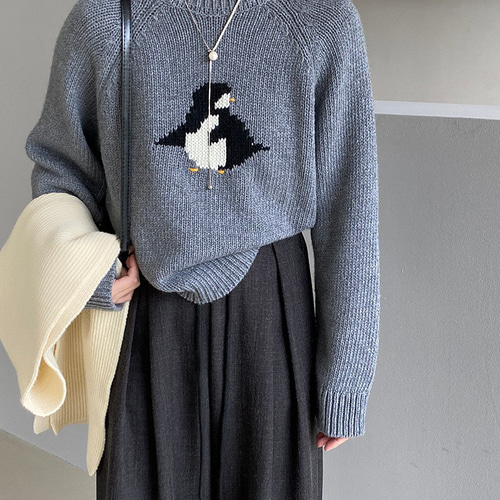 4 色ダンスペンギン怠惰なスタイルの漫画かわいいセーター暖かい