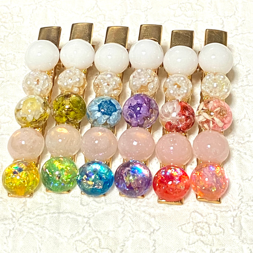 キラキラレジンのヘアピン ヘアピン Meg 通販 18335710｜Creema