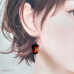 ハロウィンのランタン ピアス / イヤリング 2枚目の画像