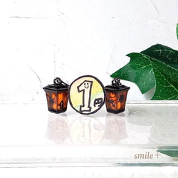 ハロウィンのランタン ピアス / イヤリング 4枚目の画像