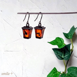 ハロウィンのランタン ピアス / イヤリング 1枚目の画像