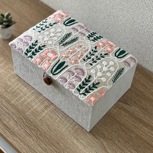 Gardenインテリアボックス〈Lサイズ〉裁縫箱・収納ケース