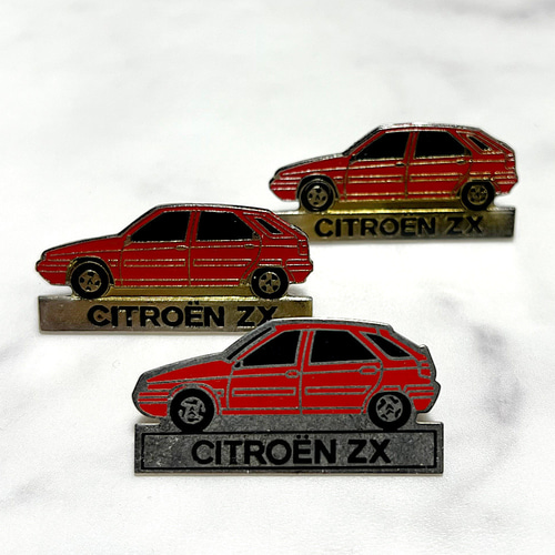 フランスヴィンテージ 送料無料】3個 フランス ヴィンテージ ピンバッジ CITROEN ZX
