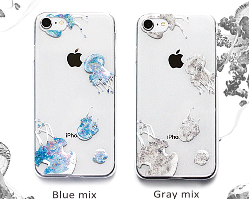 008 クラゲ（カラーver) スマホケース iPhoneケース iPhone16e