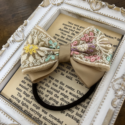 インド刺繍リボンヘアゴム ⑤ ヘアゴム M's hokkori 通販 18336155