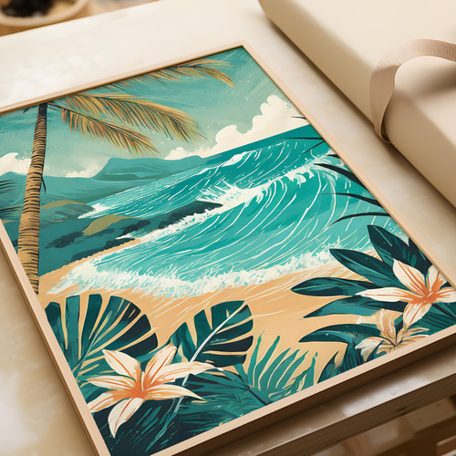 ハワイ アートポスター ノースショア Hawaii Northshore アート
