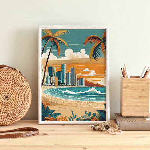 ビンテージ ハワイアン ポスター シルクスクリーン 2枚セット Hawaii