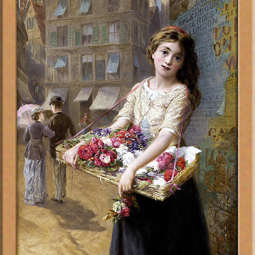 少女の花売り手 イギリスのアート 絵画 ARTE 通販｜Creema(クリーマ  