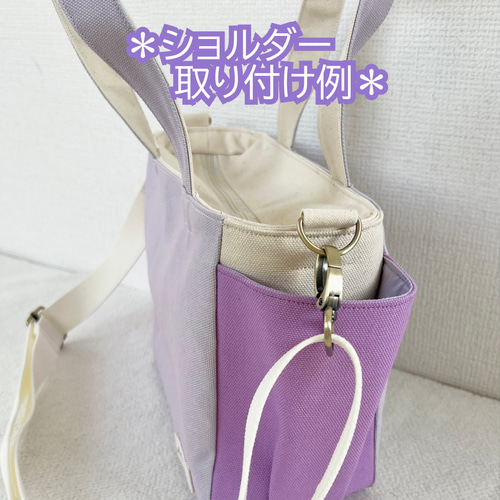 Sサイズ】ブルーグレー ボアバッグ 8号倉敷帆布使用 手提げバッグ