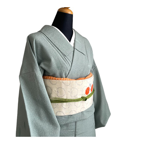 楽天市場】名古屋帯 単品 正絹 仕立て付き 九寸 紫 大島紬裂取り