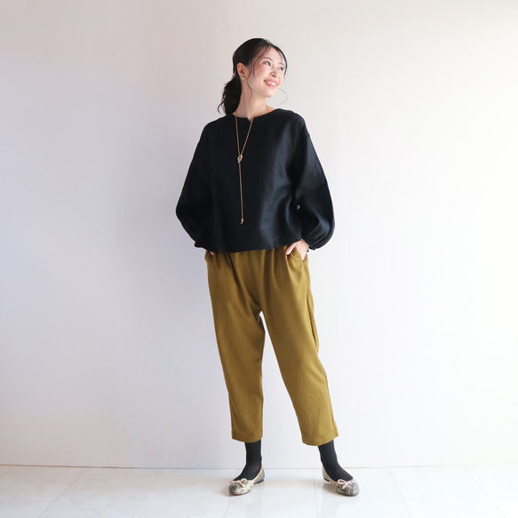 兩種長度 [秋季橄欖綠] 舒適寬鬆的燈籠褲 ♥ 第4張的照片