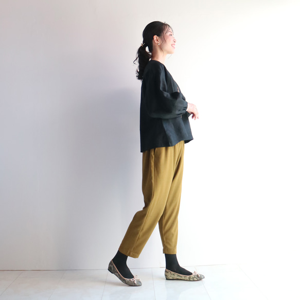 兩種長度 [秋季橄欖綠] 舒適寬鬆的燈籠褲 ♥ 第7張的照片