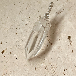 レムリアンシードクリスタル ポイント ペンダントトップ(超透明 天然石