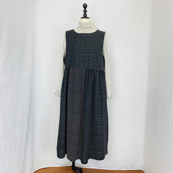 ジャンパースカート 絣 ジャンパースカート | 久留米絣 風のおくりもの