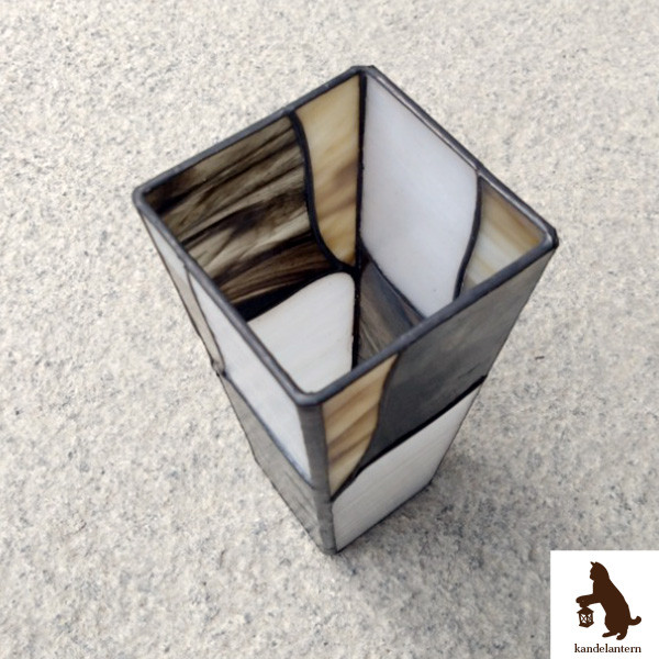 ステンドグラス 花瓶(bitter) 中瓶付き 花器 フラワーベース