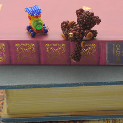 【手作りキット】テディベア～Theoとカラフル機関車～ 12枚目の画像