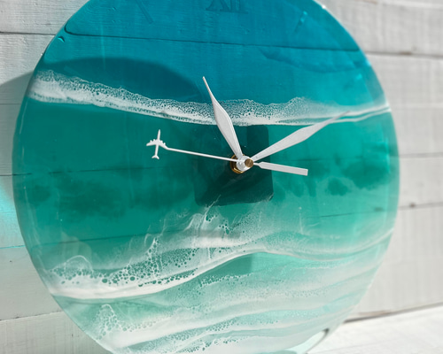 漆絵　時計　インテリア　アート 絵画 壁絵画時計 壁掛け時計 静音時計 アートパネル 壁飾り 懐中