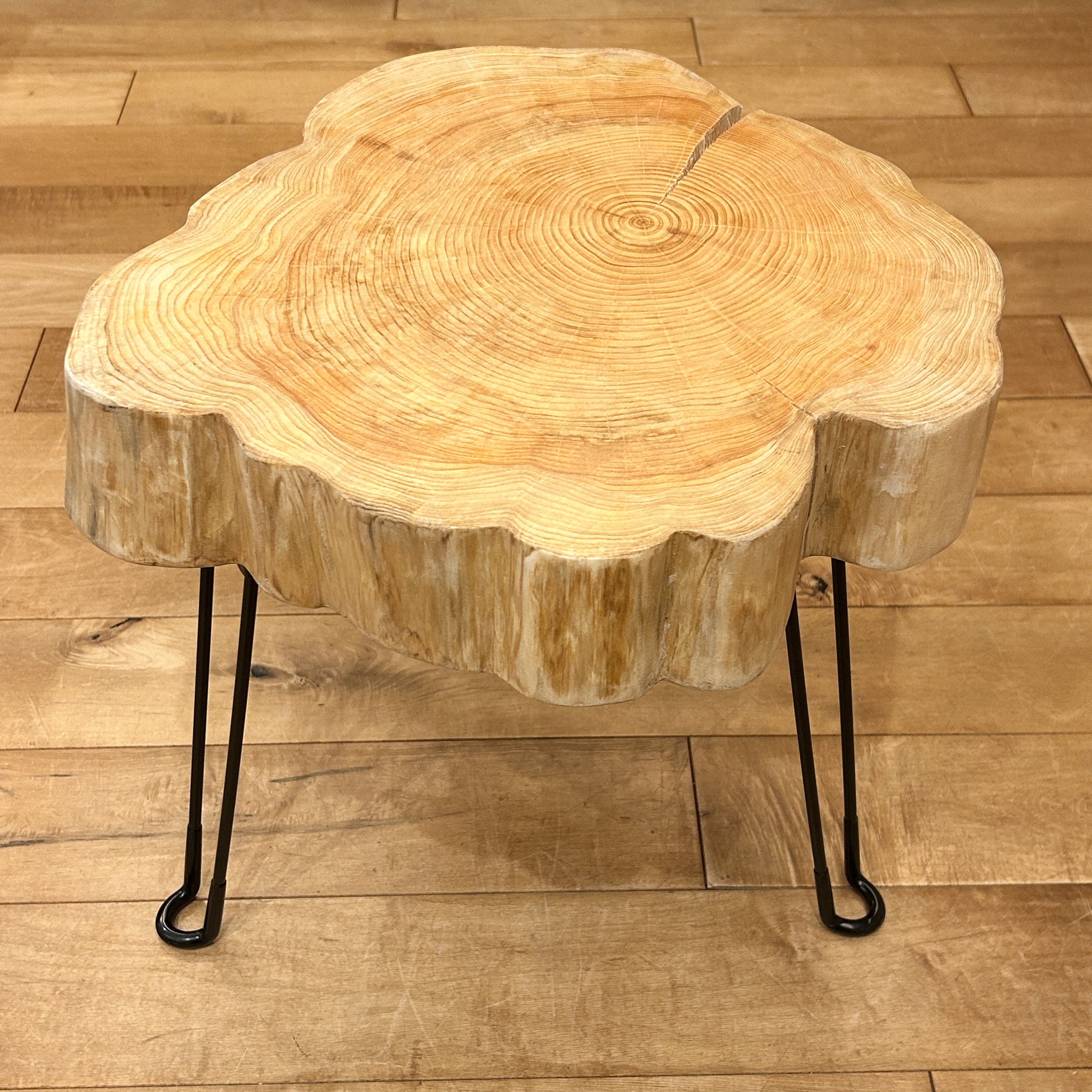 【Hinoki Iron  Stool 】No.896