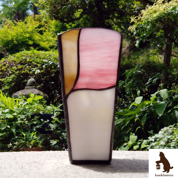 ステンドグラス 花瓶(sweet)B 中瓶付き 花器 フラワーベース