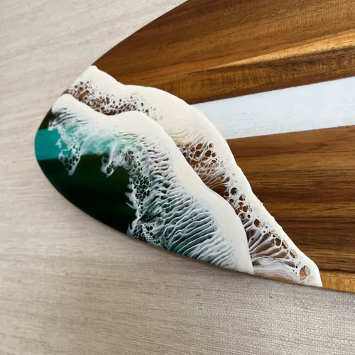 サーフボード型 ミニテーブル レジンアート サイドテーブル yes.art.f