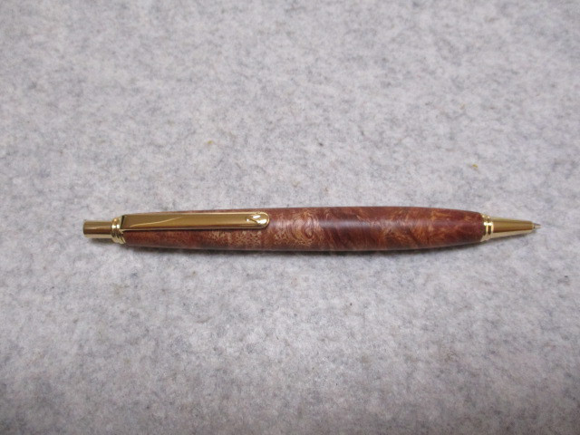 ヨーロピアン・エルム　バール　キヌカオイル仕上げ　シャープペンシル(0.5ミリ用)　希少材