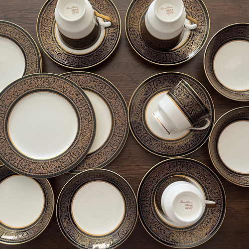 スクエア皿✨MIKASA Bone Chinaお皿 日本製 bone china mikasa 皿(大)1枚 ケーキ皿 大皿 antique