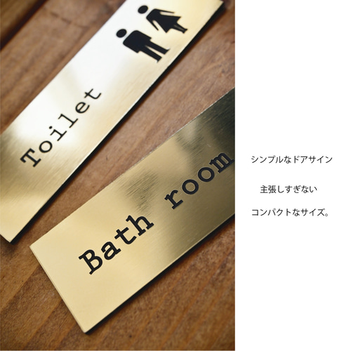 アラビア語入り　トイレの札 トイレ 入口 プレート ドアプレート サイン TOILET スクエア