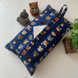 エコティッシュカバー☆マスクストッカー♪猫☆図鑑♪4カラー 3枚目の画像