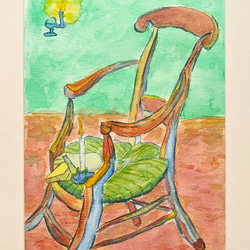 ゴッホいす1 水彩画原画 (F4) 絵画 yko 通販 18337714｜Creema(クリーマ)