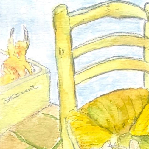 ゴッホじがぞう2 水彩画原画 (F4) 絵画 yko 通販 18338078