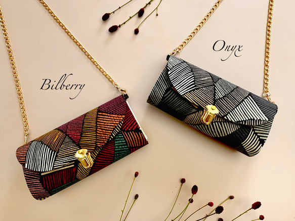 イギリス輸入生地 DEFINITYの軽やかショルダーバッグ スマホポシェット スマホショルダー お財布ポシェット 3枚目の画像