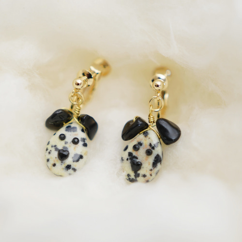 no.250＊14kgf グリーン系天然石　しゃらしゃらイヤリング 14kgf シトリンしゃらしゃらピアス☆ no.250＊14kgf グリーン系天然石しゃ