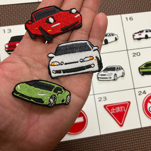 ワッペン4点セット 選べる車刺繍ワッペン4点セット【アイロン接着タイプ】第4弾