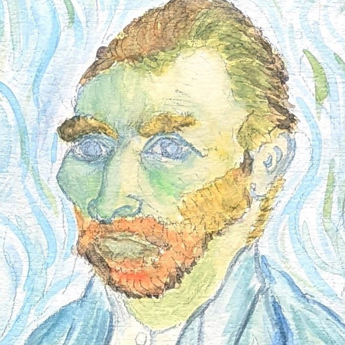 ゴッホじがぞう1 水彩画原画 (F4) 絵画 yko 通販 18338070