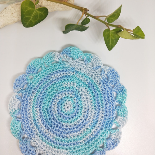 ハンドメイドレース編みコースター5枚セットA(オーダー用)